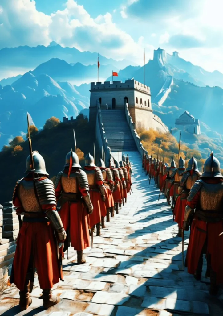 Warring States period Great Wall defense illustration