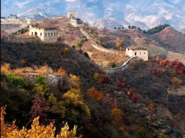 Autumn Great Wall scenery near Beijing
