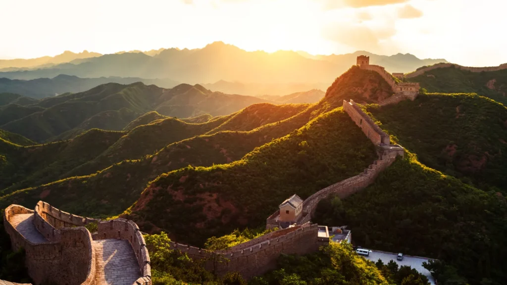 Badaling Great Wall ridge and watchtowers on a clear mountain day