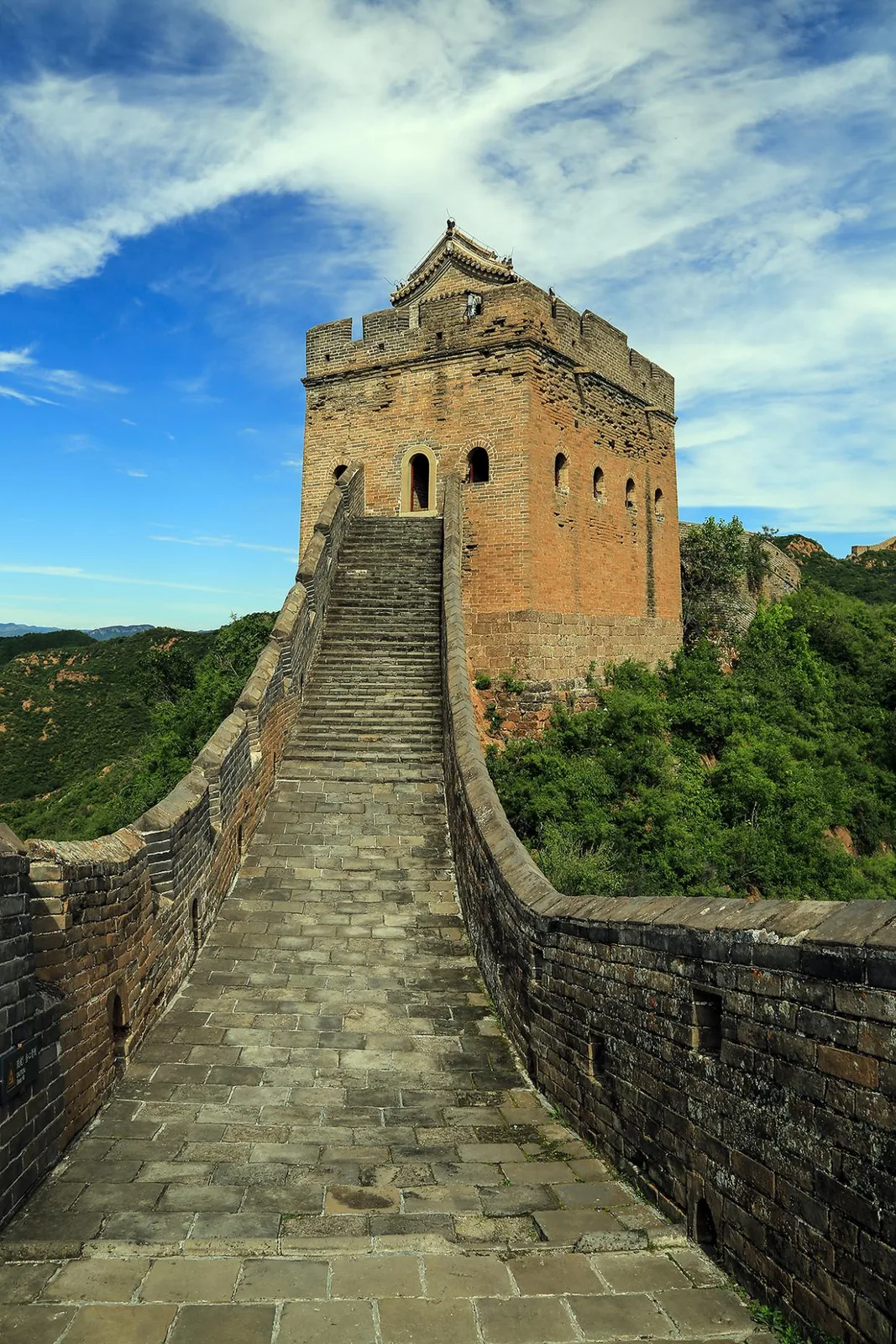 Early Great Wall earthwork mound at an archaeological site