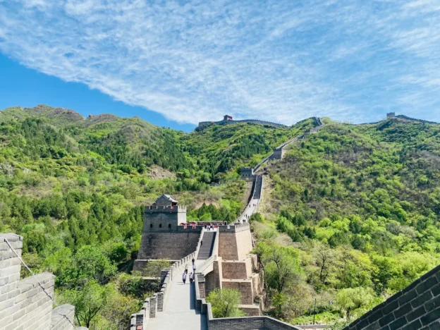Juyongguan Great Wall and pass gate in the mountains