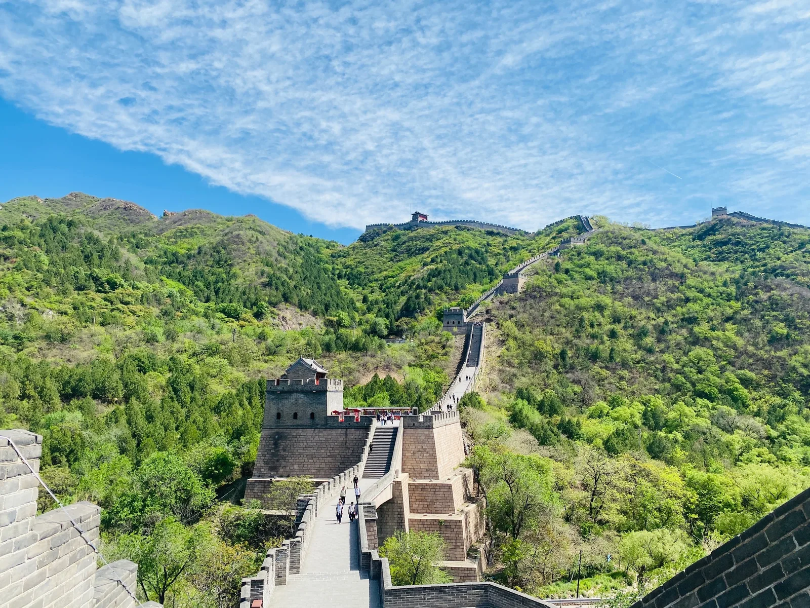 Juyongguan Great Wall and pass gate in the mountains