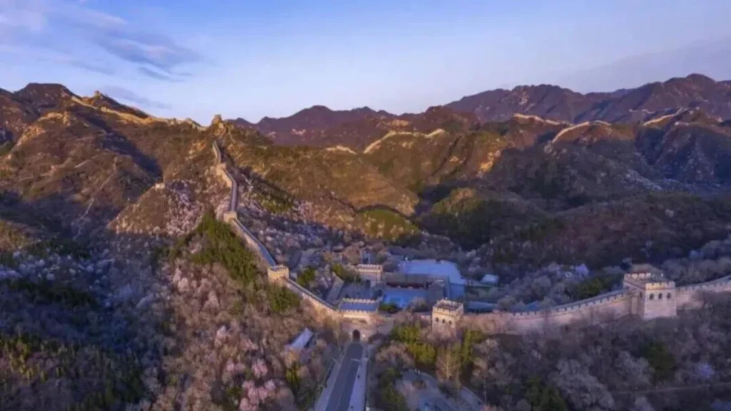 Juyongguan Pass Great Wall and valley view near Beijing