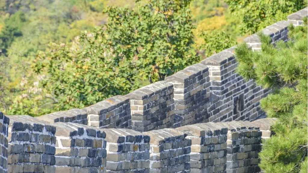 Restored stone steps and watchtowers at Mutianyu Great Wall