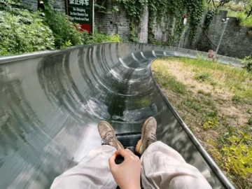 Mutianyu slide rail and visitor route planning