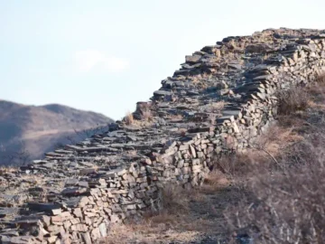 Stone remains of an early Great Wall section