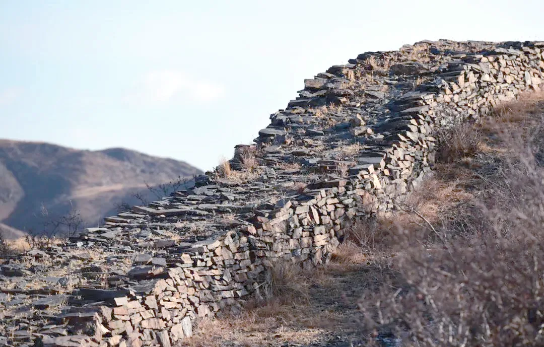 Stone remains of an early Great Wall section