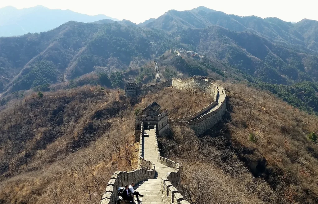 Mutianyu Great Wall ridgeline and towers for a first visit from Beijing