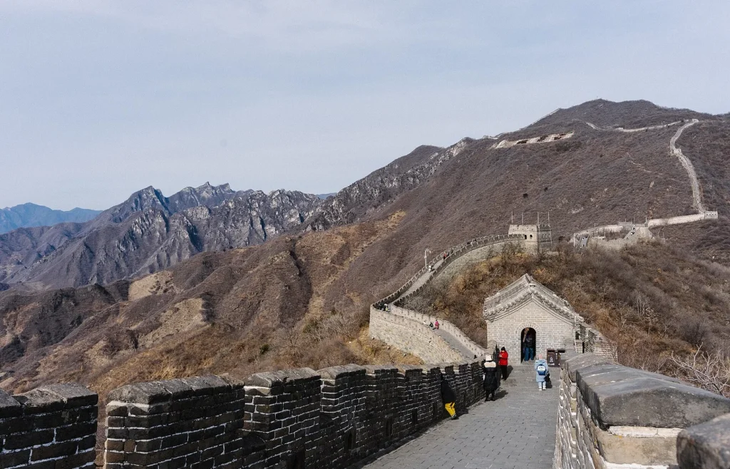 Mutianyu Great Wall mountain section reached from Beijing by public transport or car
