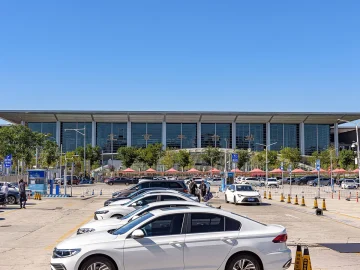 South facade of Beijing Fengtai Railway Station in Beijing
