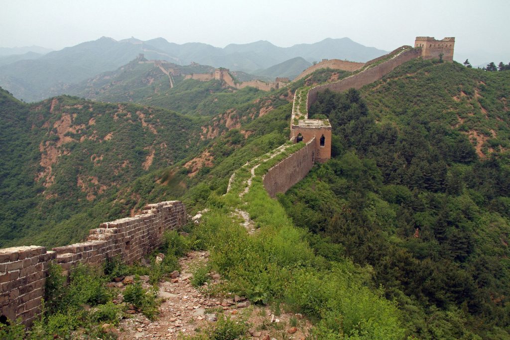 Mountain view of the Great Wall between Gubeikou and Jinshanling