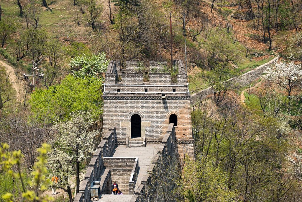 Mutianyu Great Wall towers above forested slopes