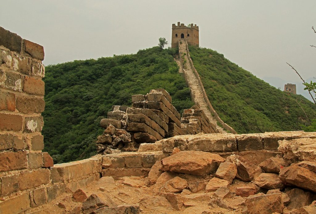 Remote Great Wall watchtowers between Jinshanling and Simatai