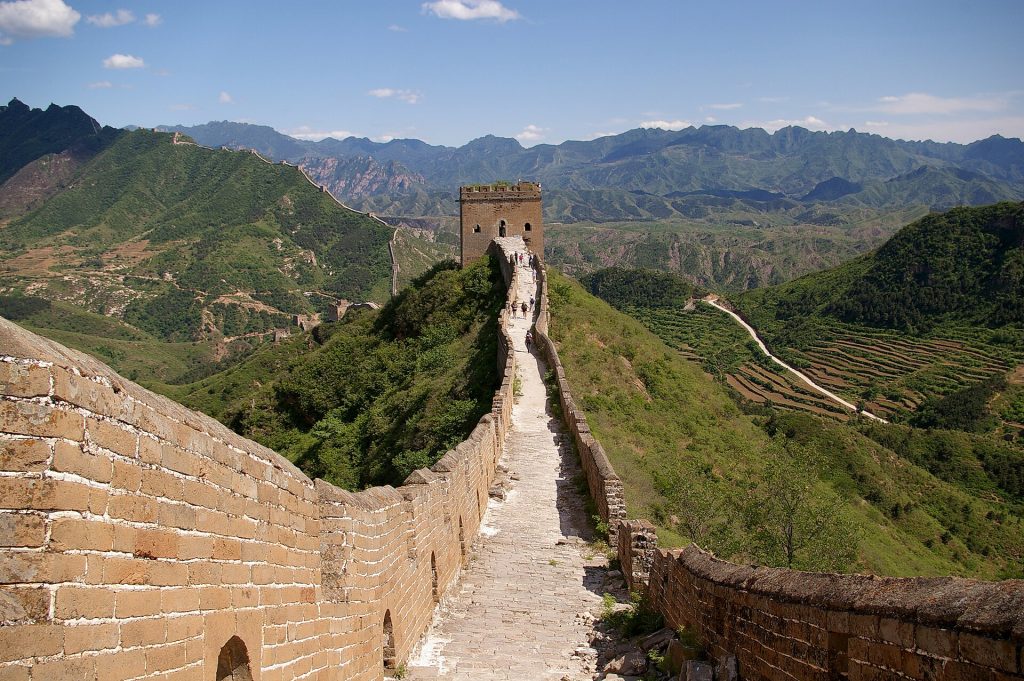 Simatai Great Wall running across mountain ridges