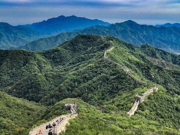 View from Watchtower 20 across the Mutianyu Great Wall ridges